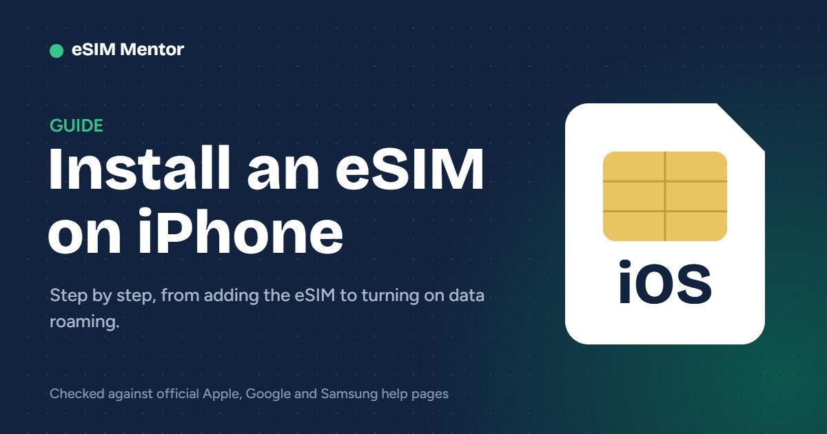 How to Install an eSIM on iPhone