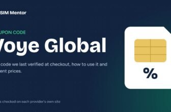 Voye Global coupon code on eSIM Mentor